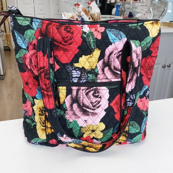 Vera Bradley - Iconic Large Vera Tote Bag - Havana Rose NWOT - Picture 1 of 6